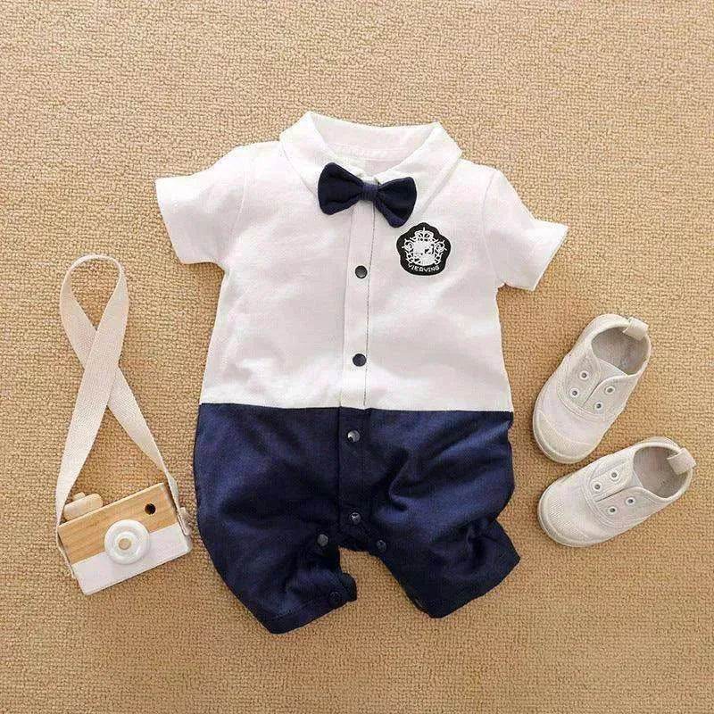 Gentleman's Baby Clothes, Long-sleeved Baby Clothes, Gentleman's Romper - EX-STOCK Canada