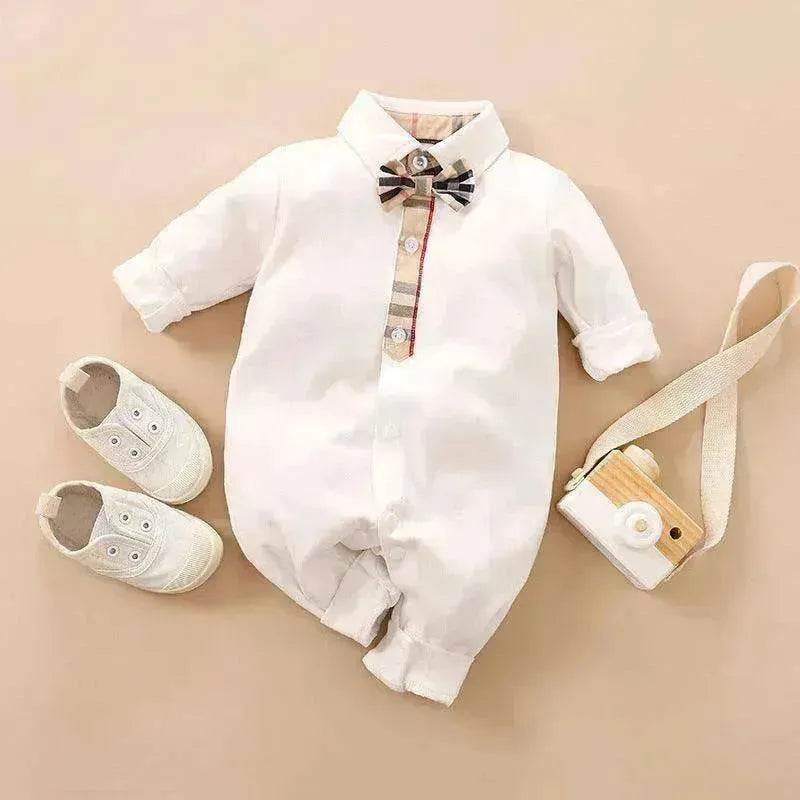 Gentleman's Baby Clothes, Long-sleeved Baby Clothes, Gentleman's Romper - EX-STOCK Canada