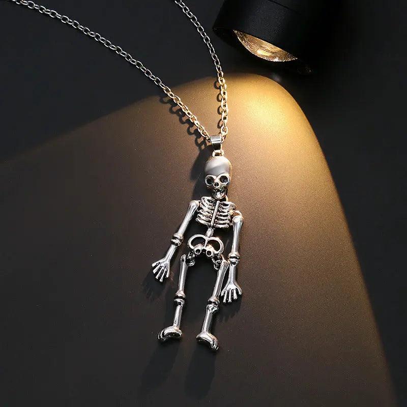 Collana con Ciondolo Testa di Zucca Pipistrello Teschio Fantasma del Festival dei Fantasmi - EX-STOCK Canada