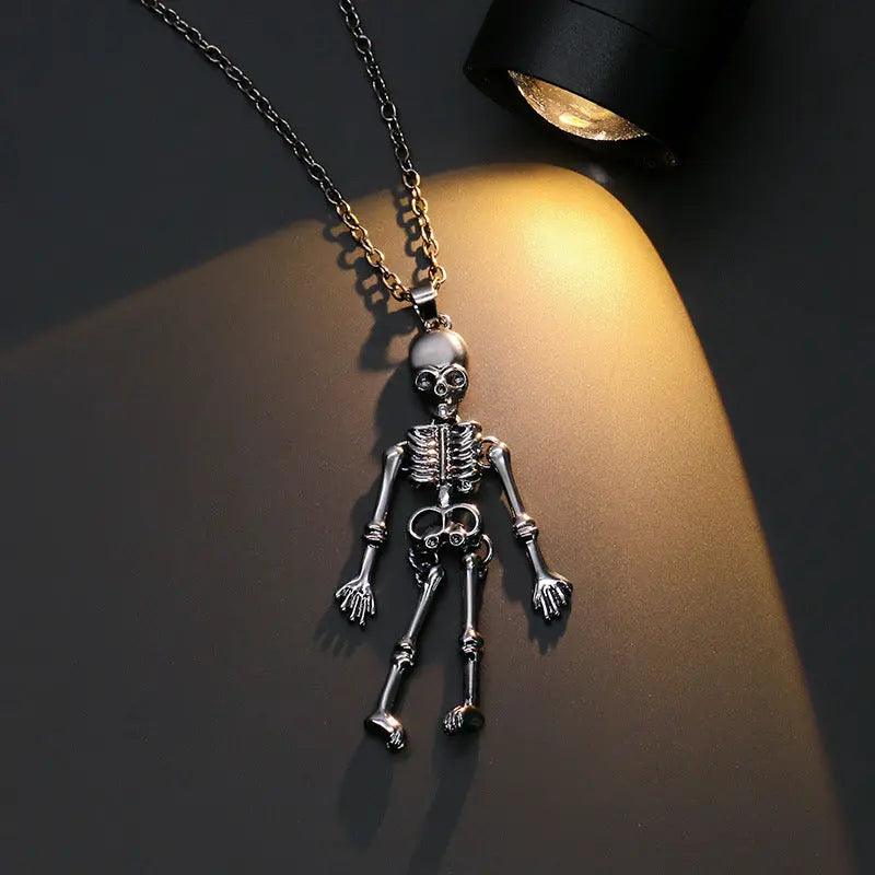 Collana con Ciondolo Testa di Zucca Pipistrello Teschio Fantasma del Festival dei Fantasmi - EX-STOCK Canada