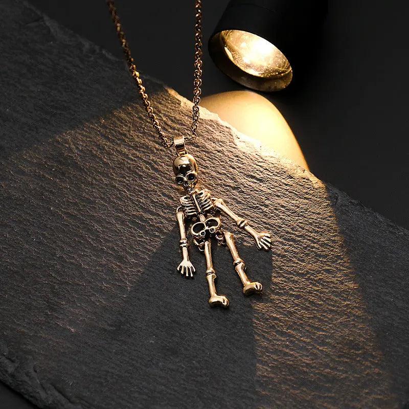 Collana con Ciondolo Testa di Zucca Pipistrello Teschio Fantasma del Festival dei Fantasmi - EX-STOCK Canada