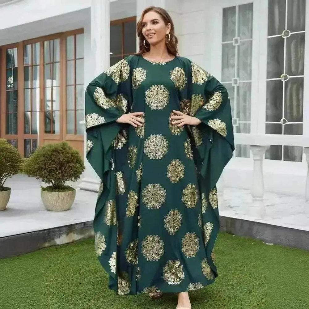 Vesti da donna arabe con manica a pipistrello dorata - EX-STOCK Canada