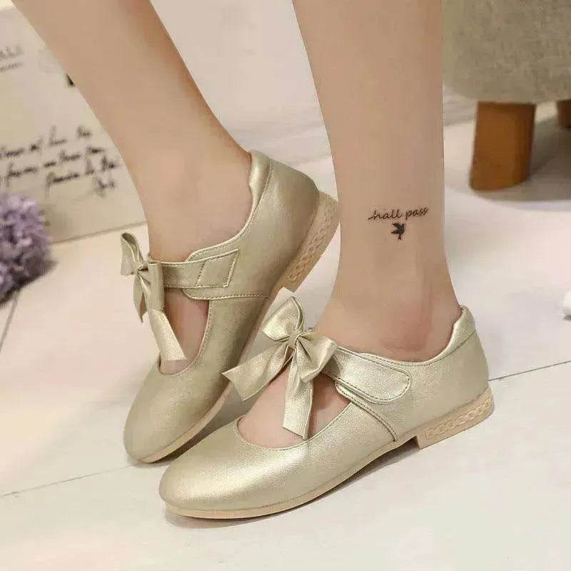 Girls Shoes White Leather Shoes Bowknot Girls Children Princess Shoes - EX-STOCK Canada
