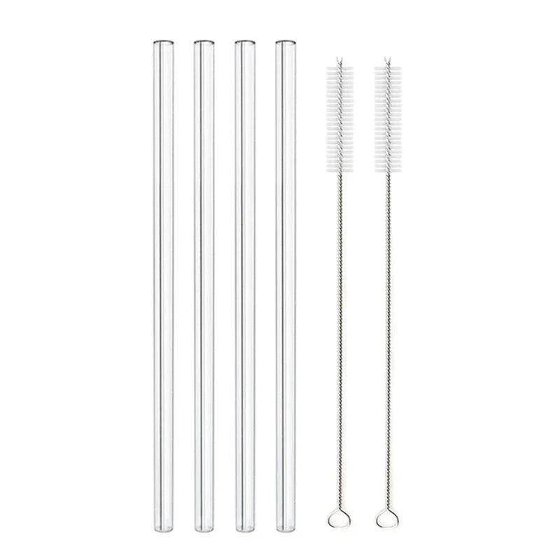 Glass Straws, Pearl Milk Tea Coarse Drinking Straws, Non-disposable Transparent Water Cups, Long Straws EX-STOCK Canada