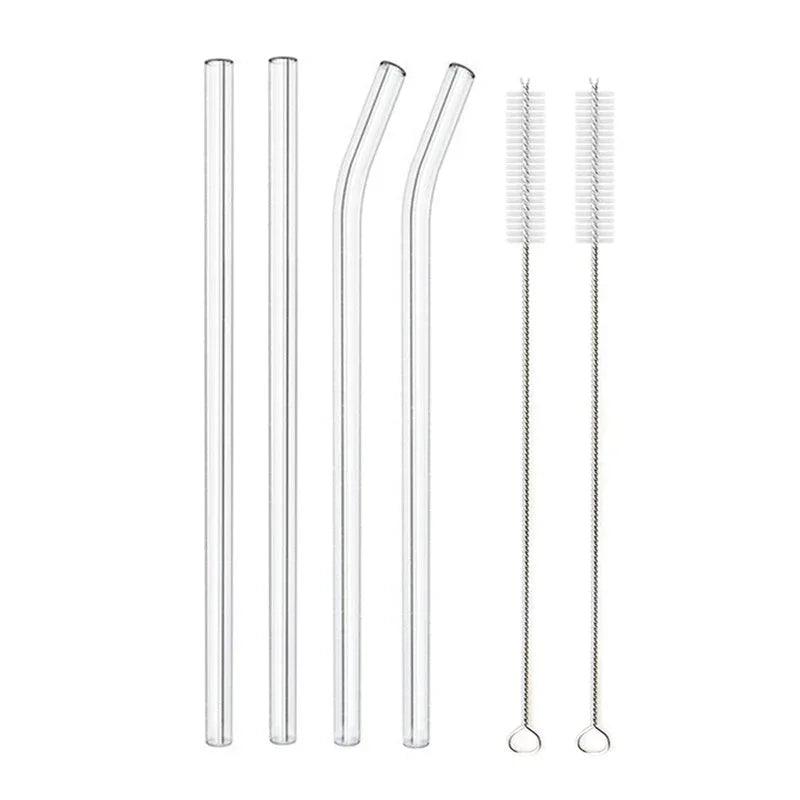 Glass Straws, Pearl Milk Tea Coarse Drinking Straws, Non-disposable Transparent Water Cups, Long Straws EX-STOCK Canada