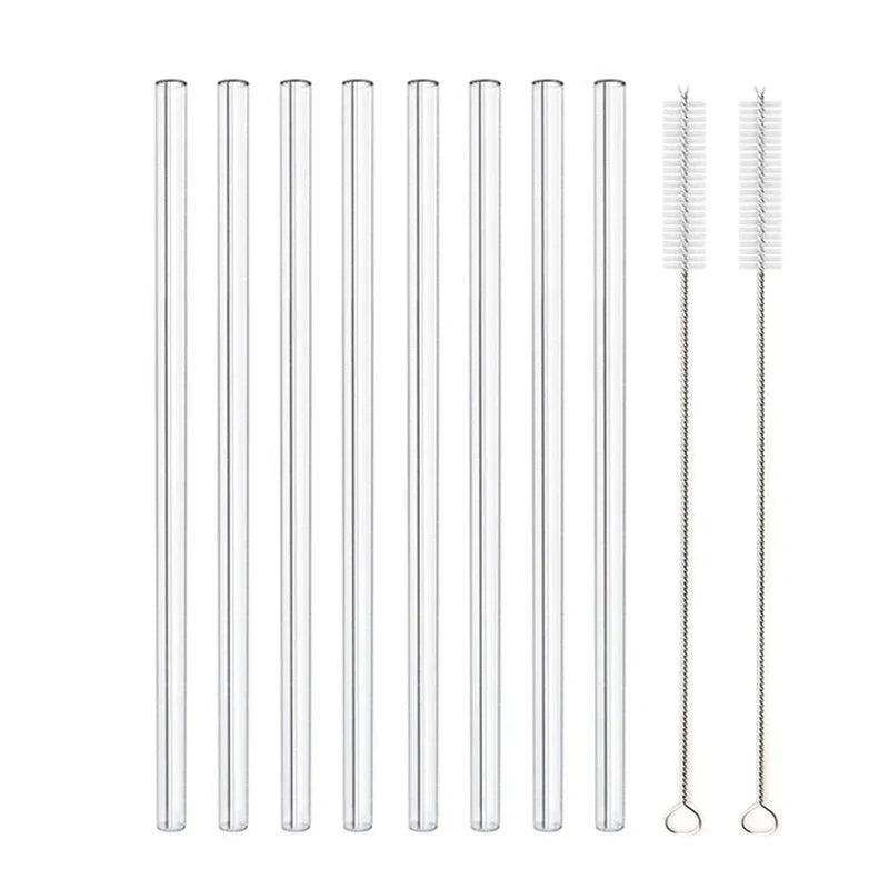 Glass Straws, Pearl Milk Tea Coarse Drinking Straws, Non-disposable Transparent Water Cups, Long Straws EX-STOCK Canada