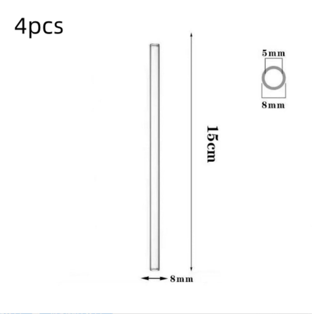 Glass Straws, Pearl Milk Tea Coarse Drinking Straws, Non-disposable Transparent Water Cups, Long Straws EX-STOCK Canada