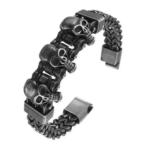GoSteel 3 Schädel-ArmbandEX-STOCK Canada