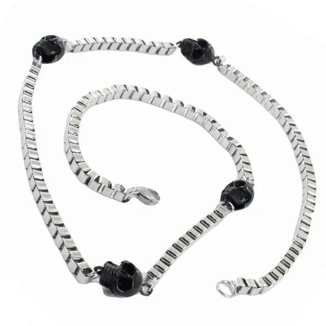 Collar con cadena y calavera de motociclista GoSteelEX-STOCK Canada