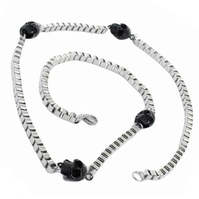 Collana con Catena e Teschio per Biker GoSteelEX-STOCK Canada