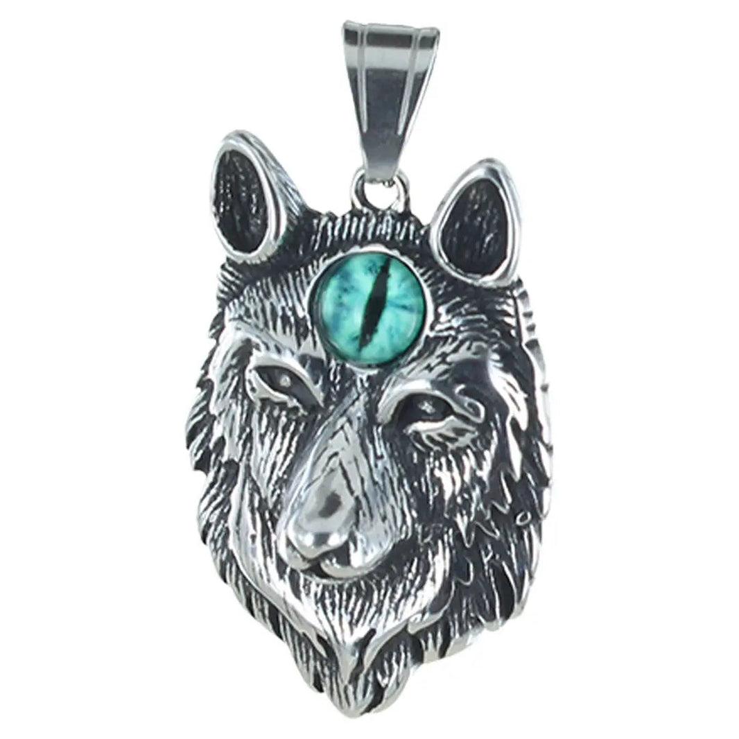 Pendentif Œil du Mal Loup-Garou pour Homme GoSteelEX-STOCK Canada