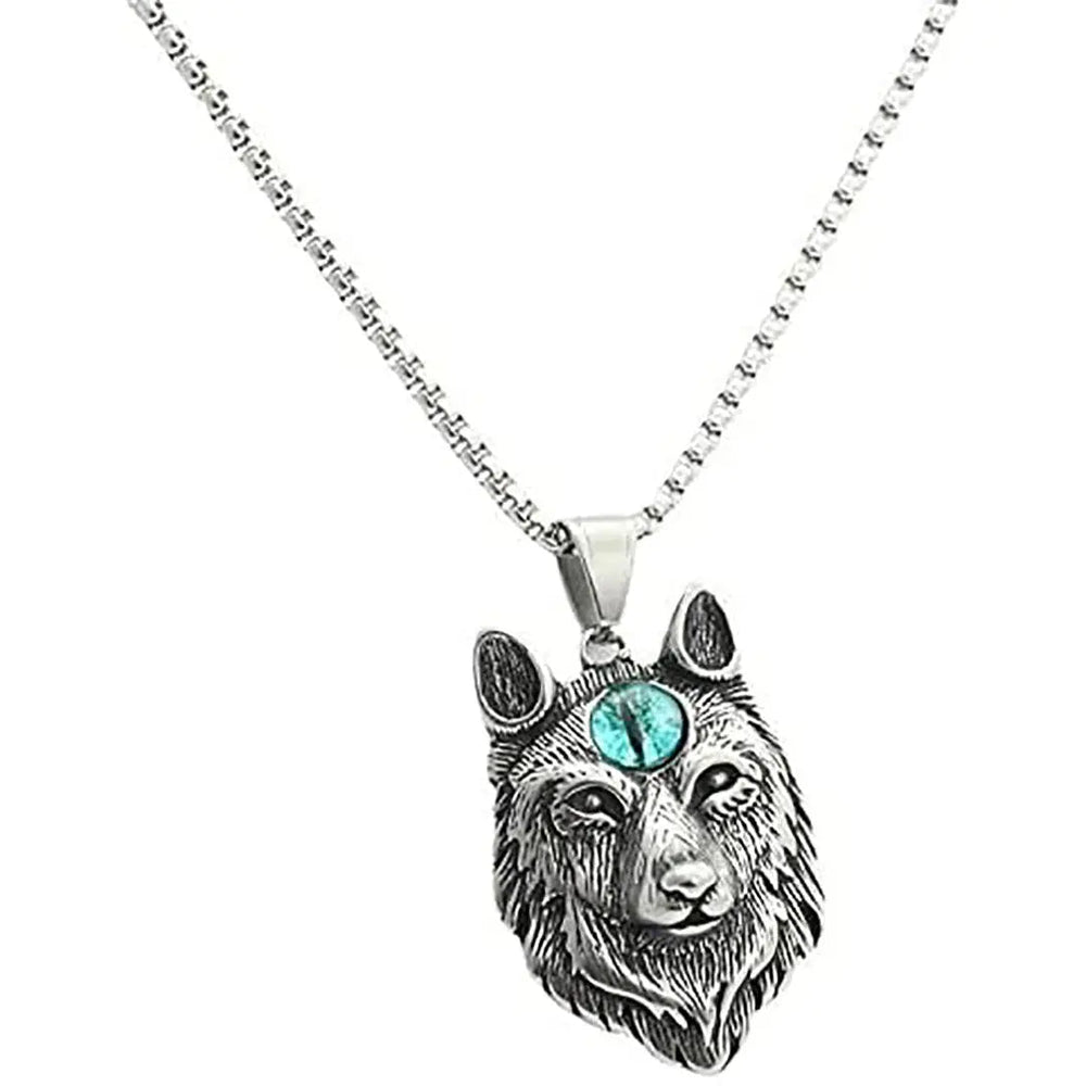 Pendentif Œil du Mal Loup-Garou pour Homme GoSteelEX-STOCK Canada