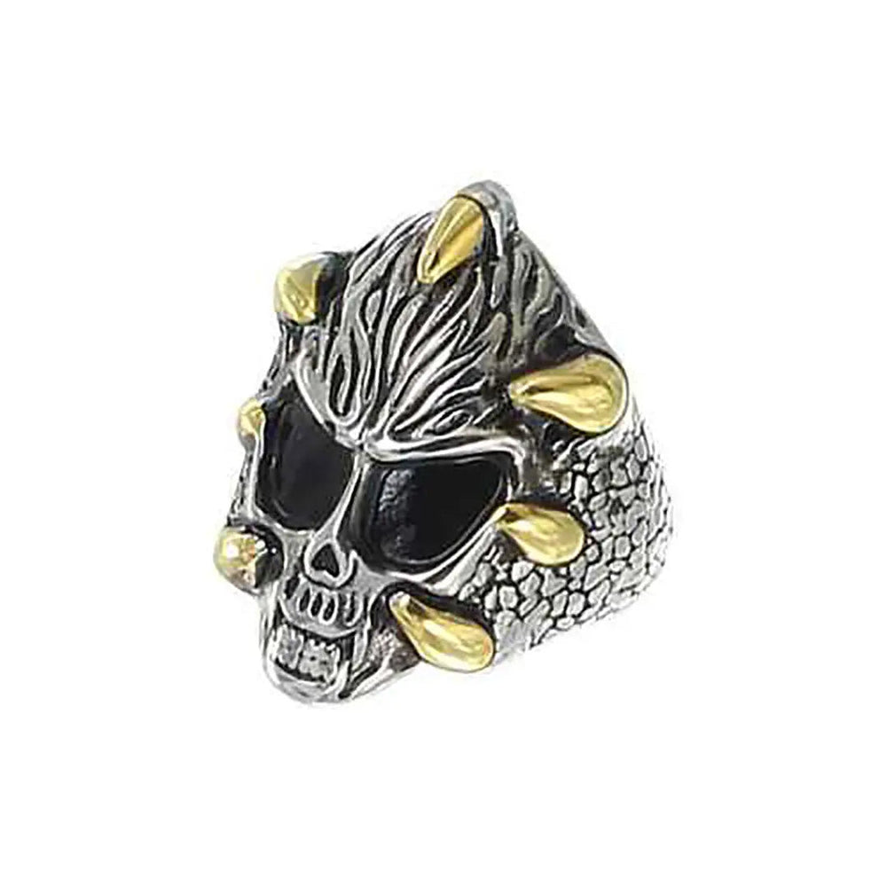 GoSteel Herren Ring mit Drachenkrallen und TotenkopfEX-STOCK Canada