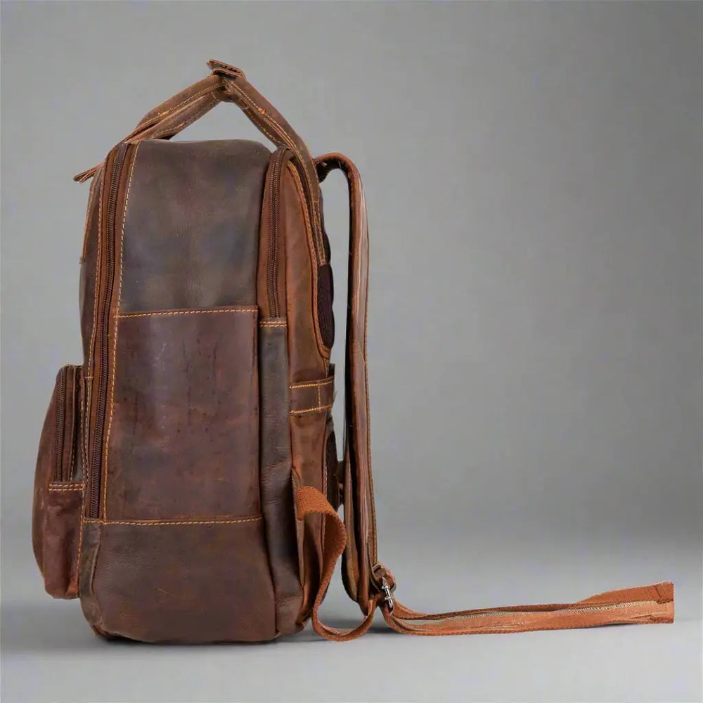 Greenwood Leather Backpack with Reinforced Laptop and Tablet Compartments EX-STOCK Canada