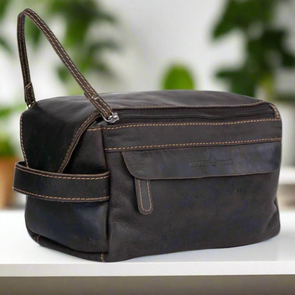 Borsa da viaggio in pelle Greenwood DarwinEX-STOCK Canada