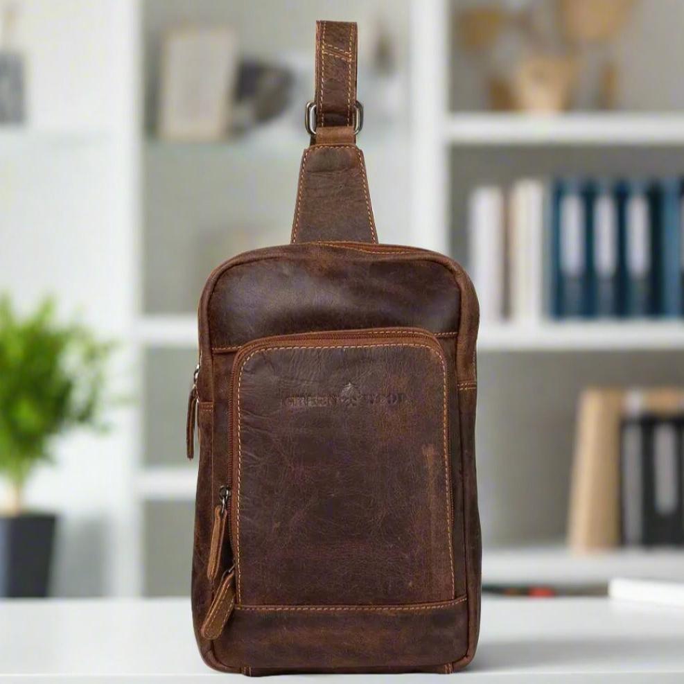 Zaino Borsa a tracolla Hamilton in pelle GreenwoodEX-STOCK Canada