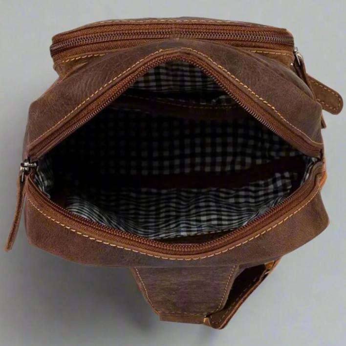 Zaino Borsa a tracolla Hamilton in pelle Greenwood - EX-STOCK Canada