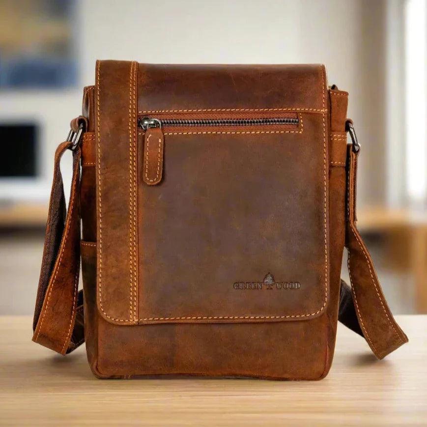 Borsa Messenger Mini Henry in Pelle GreenwoodEX-STOCK Canada
