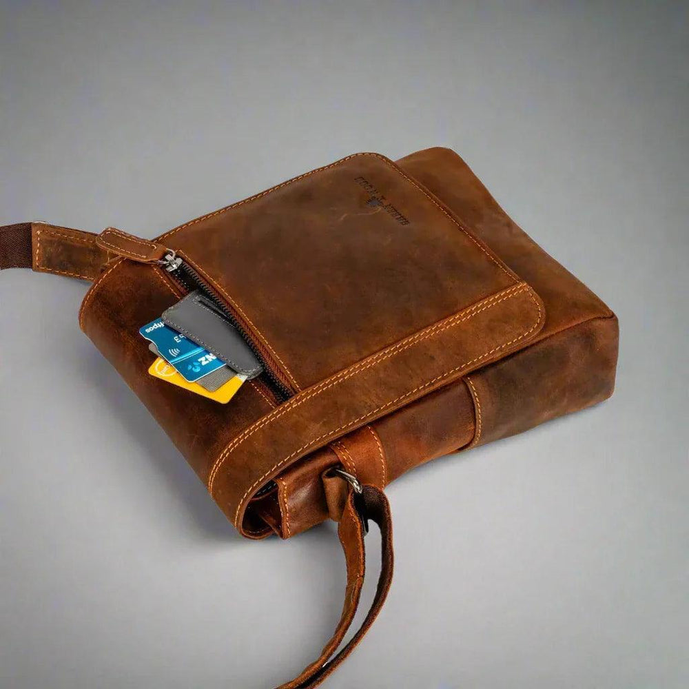 Borsa Messenger Mini Henry in Pelle GreenwoodEX-STOCK Canada