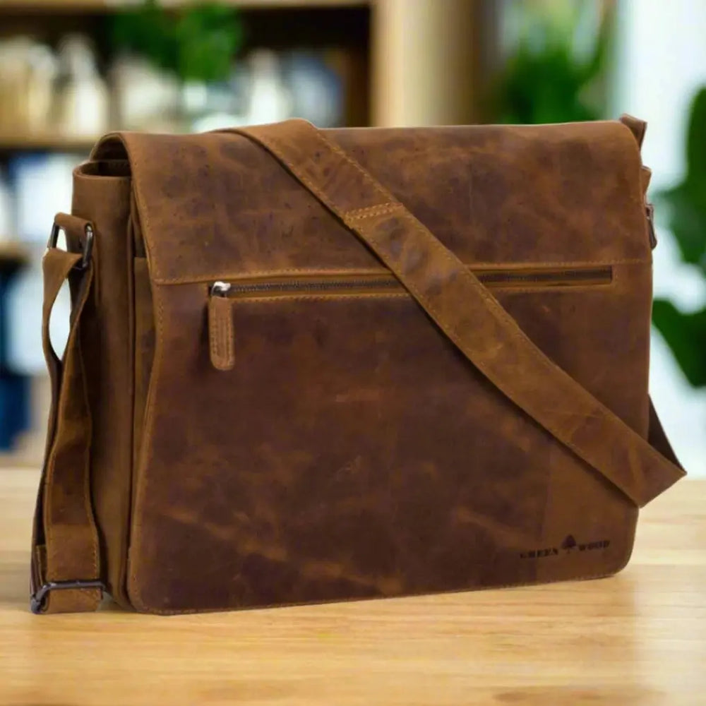 Greenwood Leather Laptop Bag EX-STOCK Canada