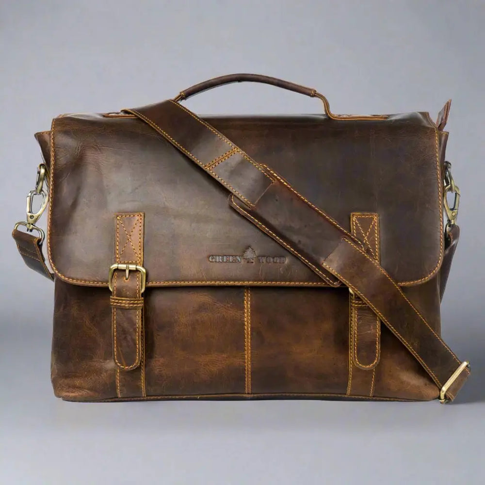 Greenwood Leather Laptop Bag EX-STOCK Canada