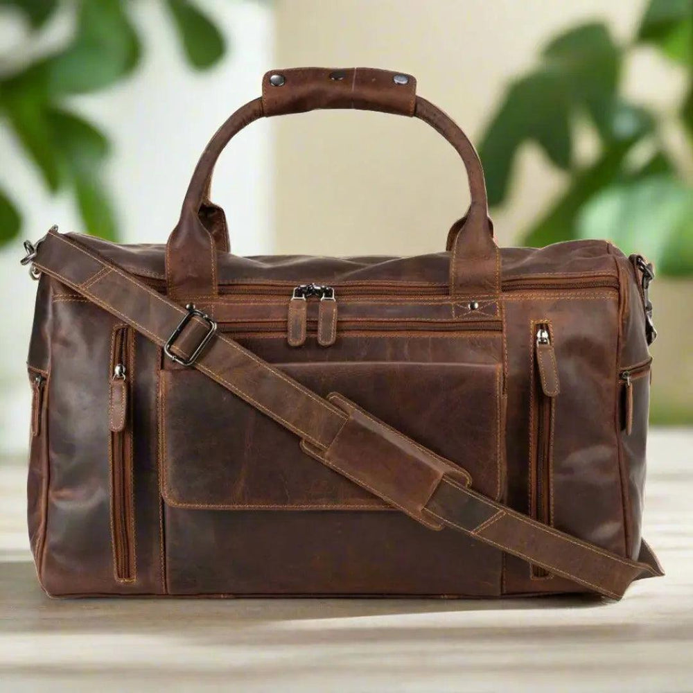Borsa da viaggio grande a sacco Greenwood Leather ReginaEX-STOCK Canada