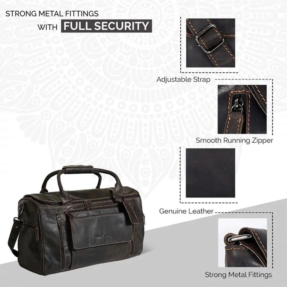 Borsa da viaggio grande a sacco Greenwood Leather Regina - EX-STOCK Canada