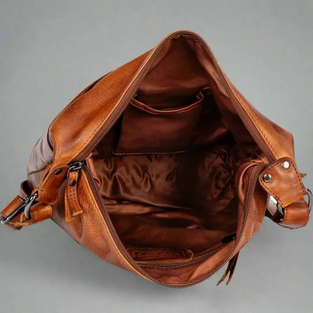 Greenwood Leather Shoulder Bag with 2 Zip Pockets EX-STOCK Canada