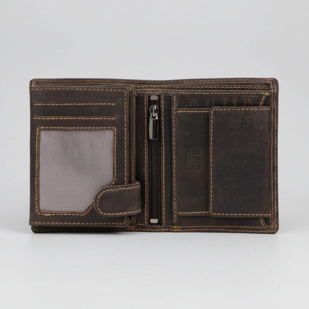 Portafoglio Tyler in pelle Greenwood