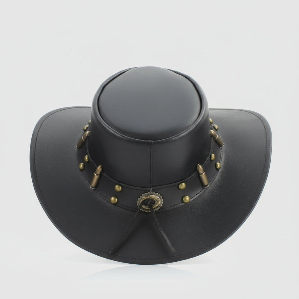 Sombrero Vaquero Moldeable con Corte de Bala de 12 Calibre y AdornosEX-STOCK Canada