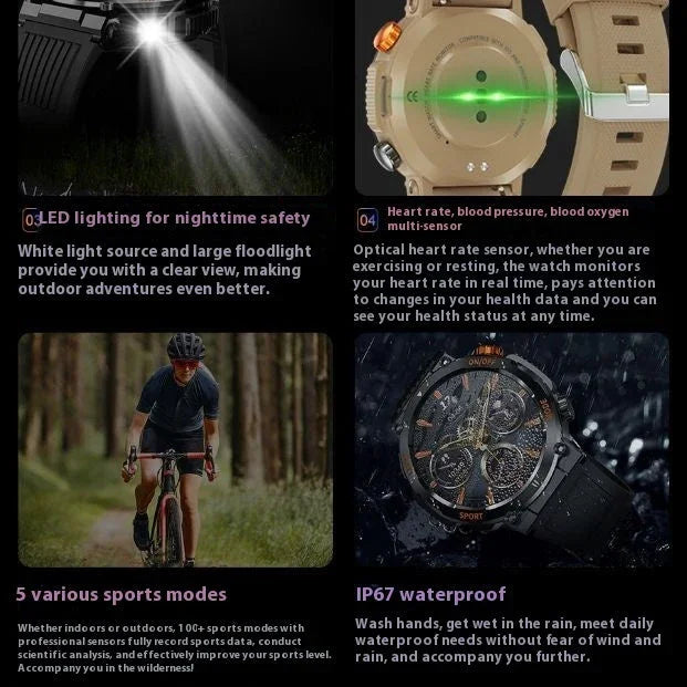 HT17 Smart Watch Bluetooth Calling Outdoor Compass EX-STOCK Canada