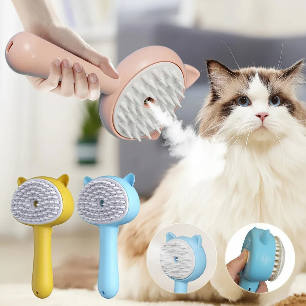 Hair Cleaning Brush With Mist Multifunctional Cat Grooming Brush Rechargeable Self Cleaning Slicker Brush For Pets Dogs & Catsb Pet Products EX-STOCK Canada
