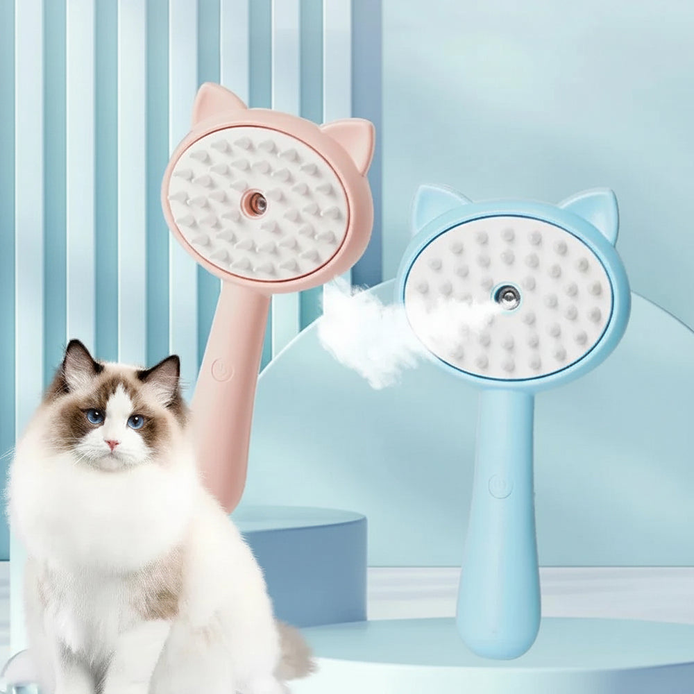 Hair Cleaning Brush With Mist Multifunctional Cat Grooming Brush Rechargeable Self Cleaning Slicker Brush For Pets Dogs & Catsb Pet Products EX-STOCK Canada