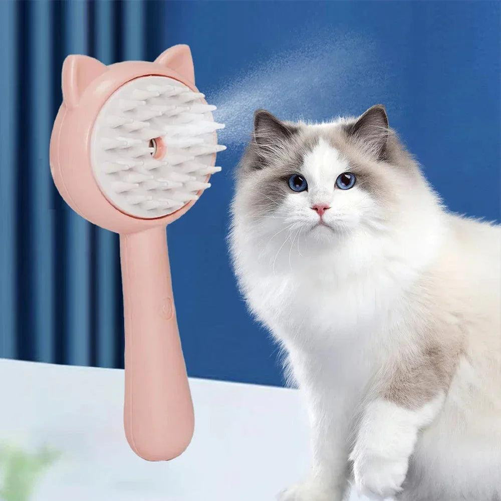 Hair Cleaning Brush With Mist Multifunctional Cat Grooming Brush Rechargeable Self Cleaning Slicker Brush For Pets Dogs & Catsb Pet Products EX-STOCK Canada