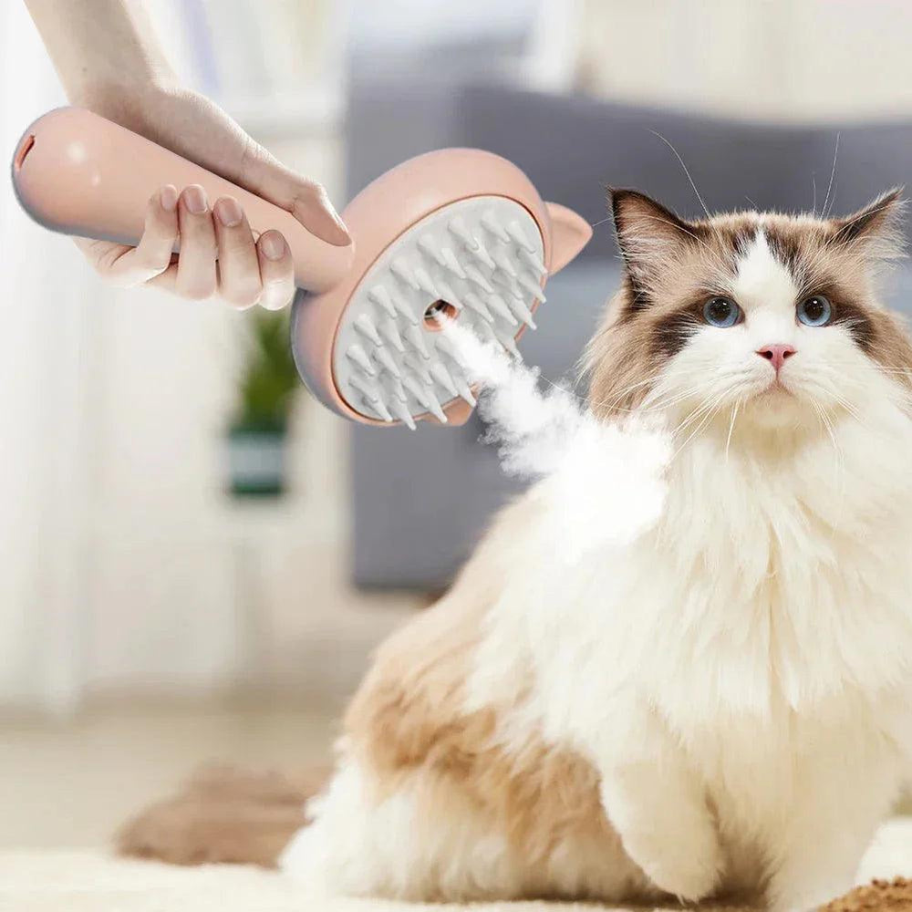 Hair Cleaning Brush With Mist Multifunctional Cat Grooming Brush Rechargeable Self Cleaning Slicker Brush For Pets Dogs & Catsb Pet Products EX-STOCK Canada
