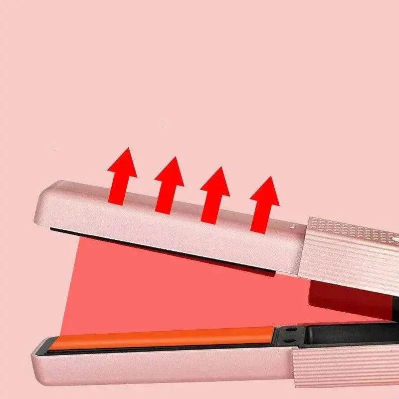 Haarglätter kabellos USB Haarglätter Mini Keramik Lockenstab 3 konstante Temperaturen Tragbares Glätteisen für Reisen - EX-STOCK Canada