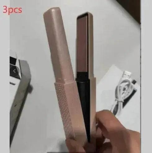 Haarglätter kabellos USB Haarglätter Mini Keramik Lockenstab 3 konstante Temperaturen Tragbares Glätteisen für Reisen - EX-STOCK Canada