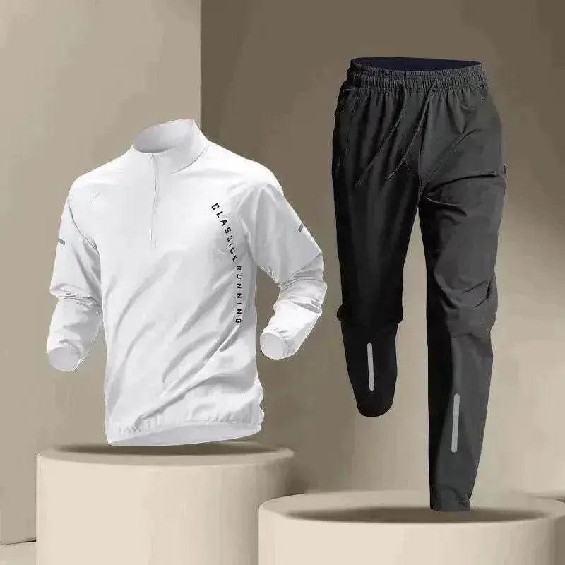 Ropa deportiva para hombre con media cremallera de manga larga y secado rápido - EX-STOCK Canada