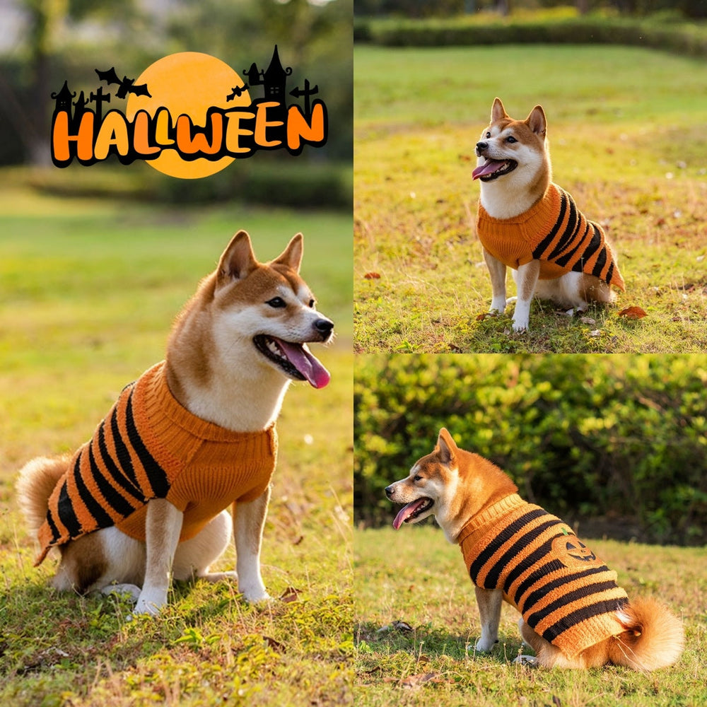 Halloween Dog Sweaters Pet Costume Teddy Warm Leisure Sweater Cosplay Clothes For Dogs Pets Outfits EX-STOCK Canada