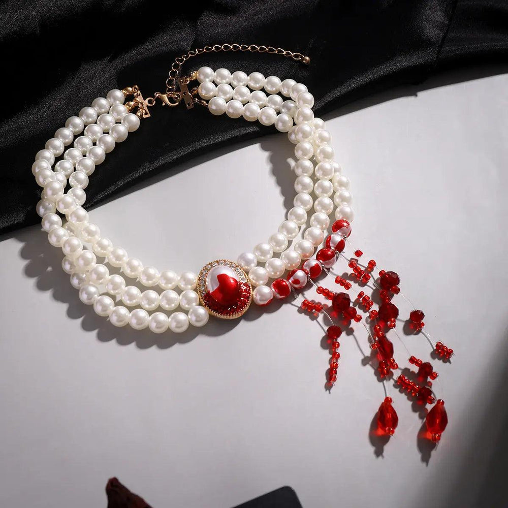 Halloween Pearl Collar Retro Gothic Style - EX-STOCK Canada