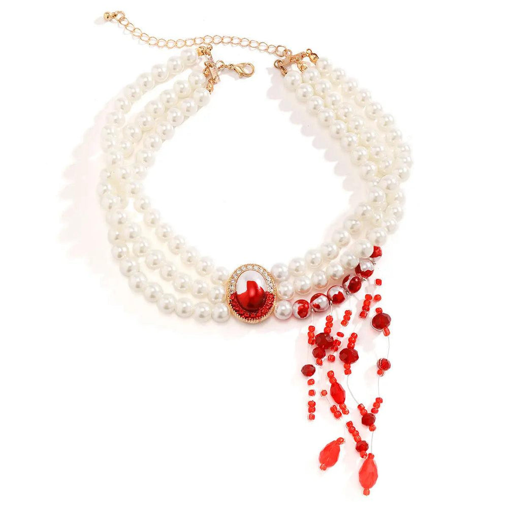 Halloween Pearl Collar Retro Gothic Style - EX-STOCK Canada