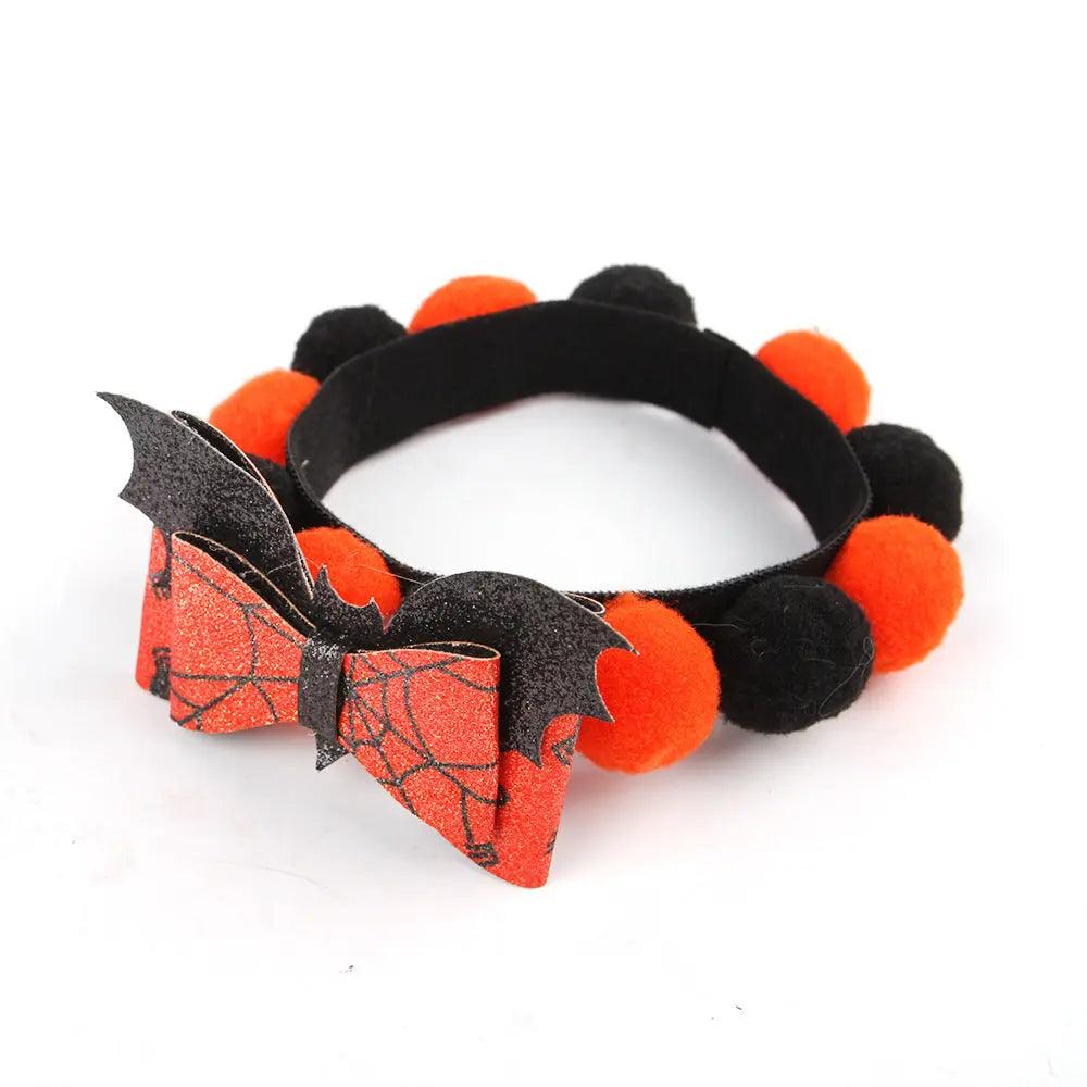 Accessoires pour animaux de compagnie Halloween Collier Boule de Poils Citrouille - EX-STOCK Canada