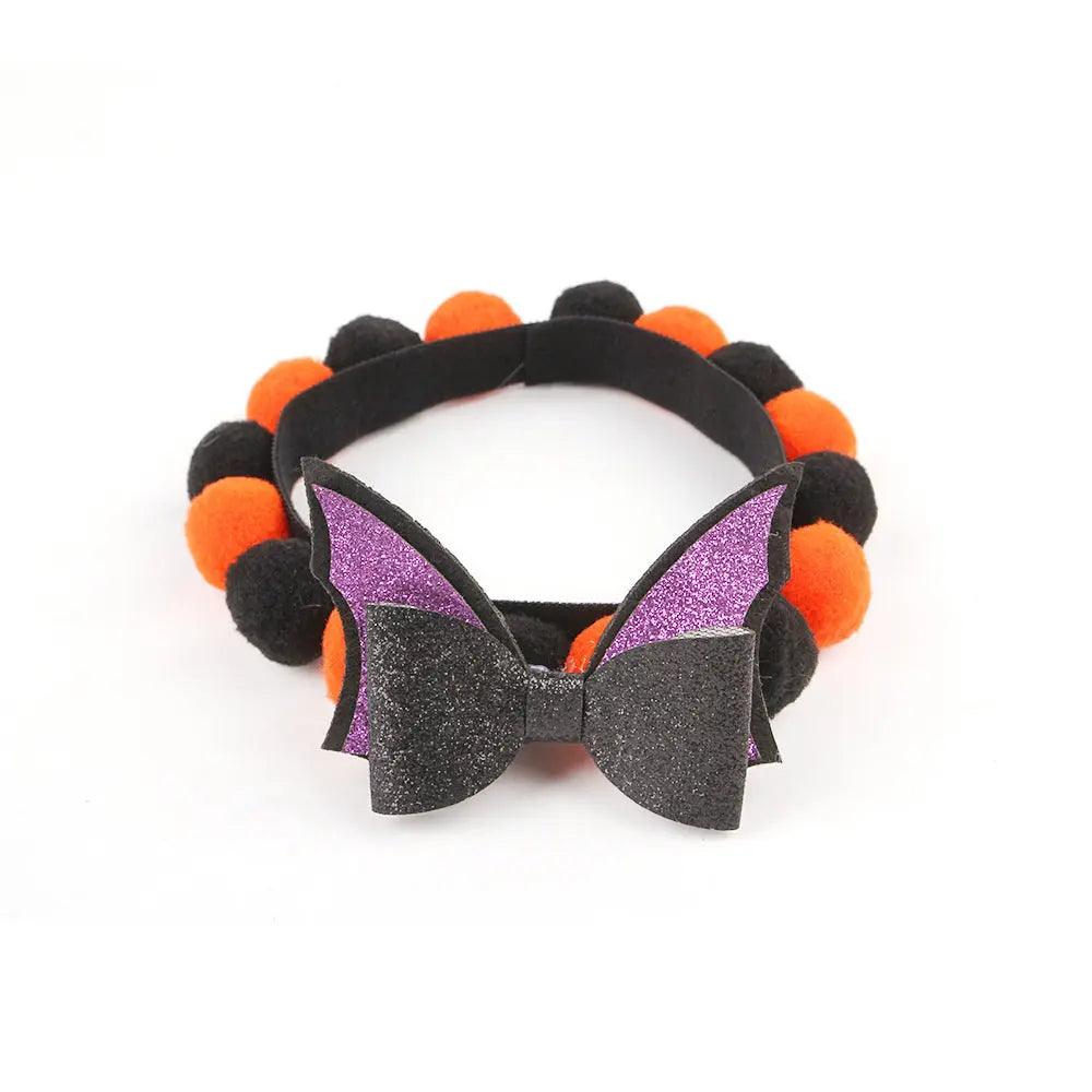 Accessoires pour animaux de compagnie Halloween Collier Boule de Poils Citrouille - EX-STOCK Canada