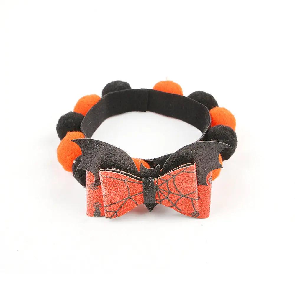 Accessoires pour animaux de compagnie Halloween Collier Boule de Poils Citrouille - EX-STOCK Canada