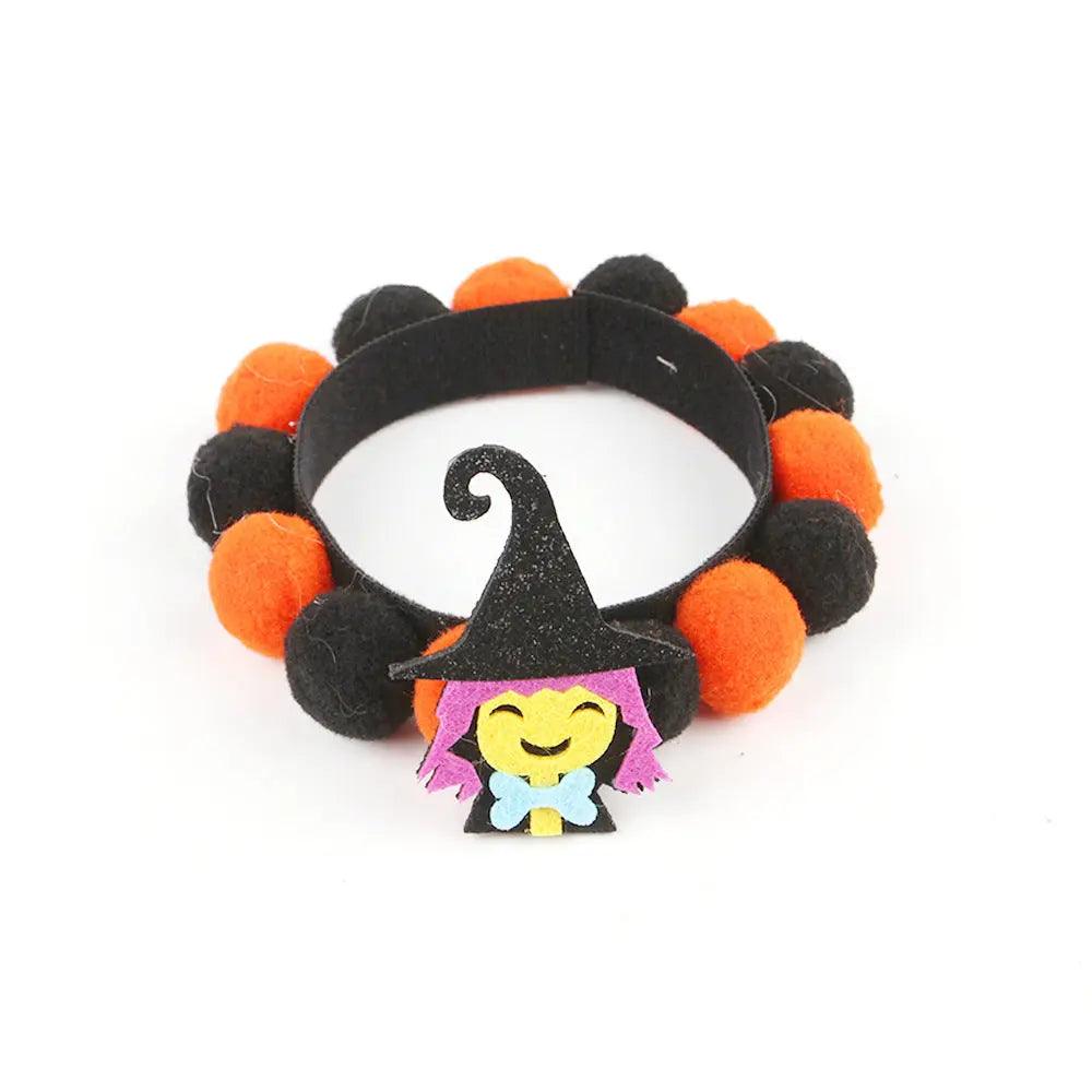 Accessoires pour animaux de compagnie Halloween Collier Boule de Poils Citrouille - EX-STOCK Canada