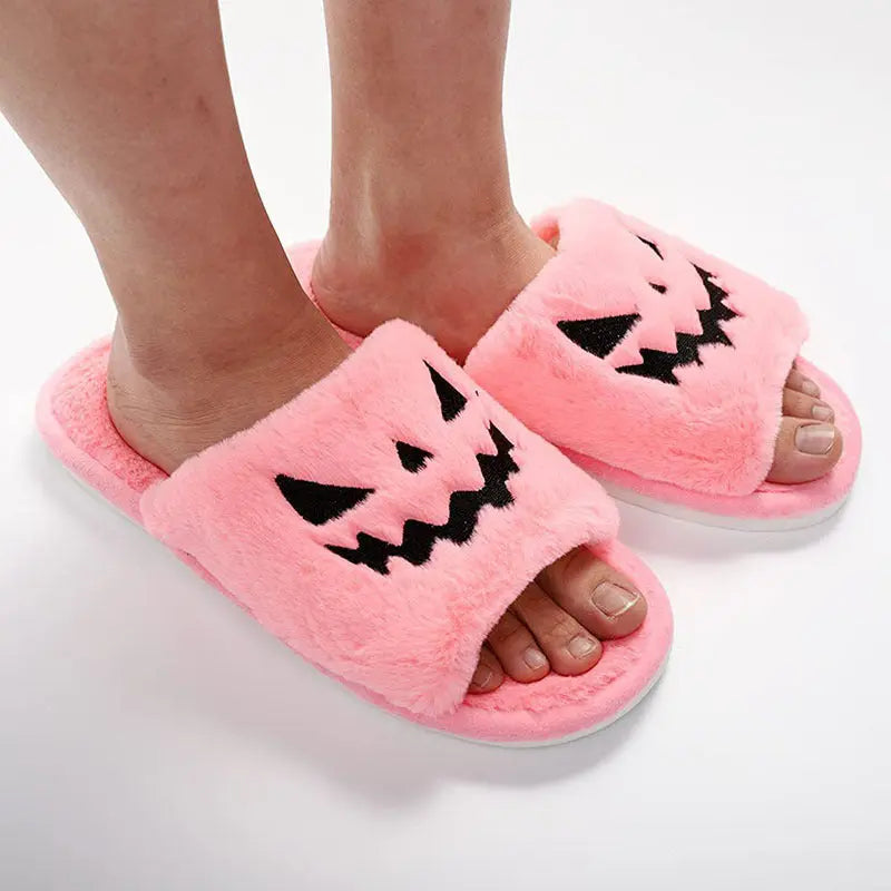 Halloween Shoes Winter Cute Warm Home Slippers Women - EX-STOCK Canada