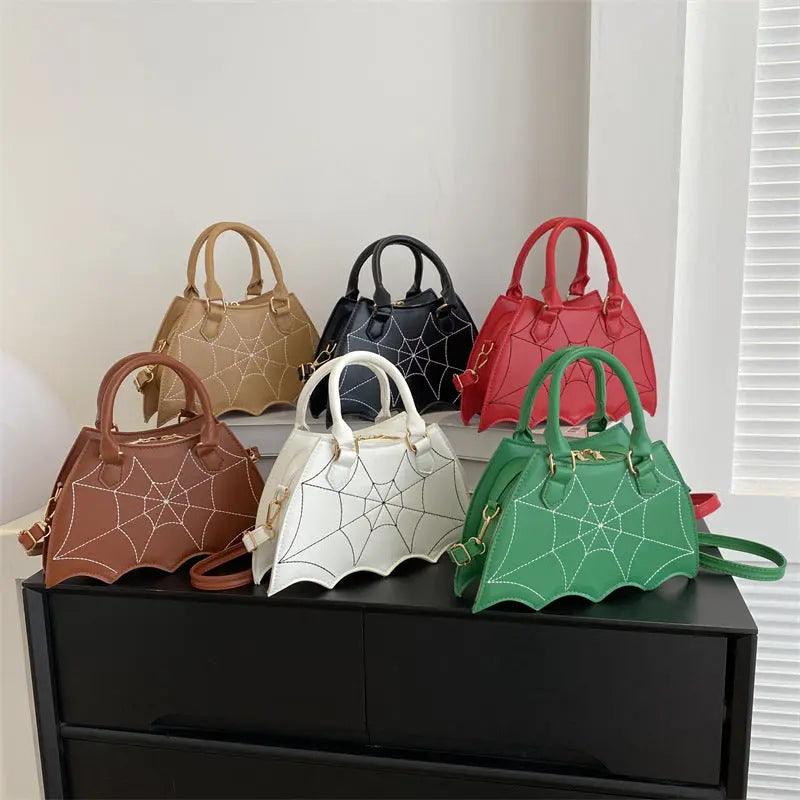 Halloween Spider Web Saddle Bags Fashion Personality Crossbody Shoulder Bag With Handle Women's Handbags - EX-STOCK Canada
