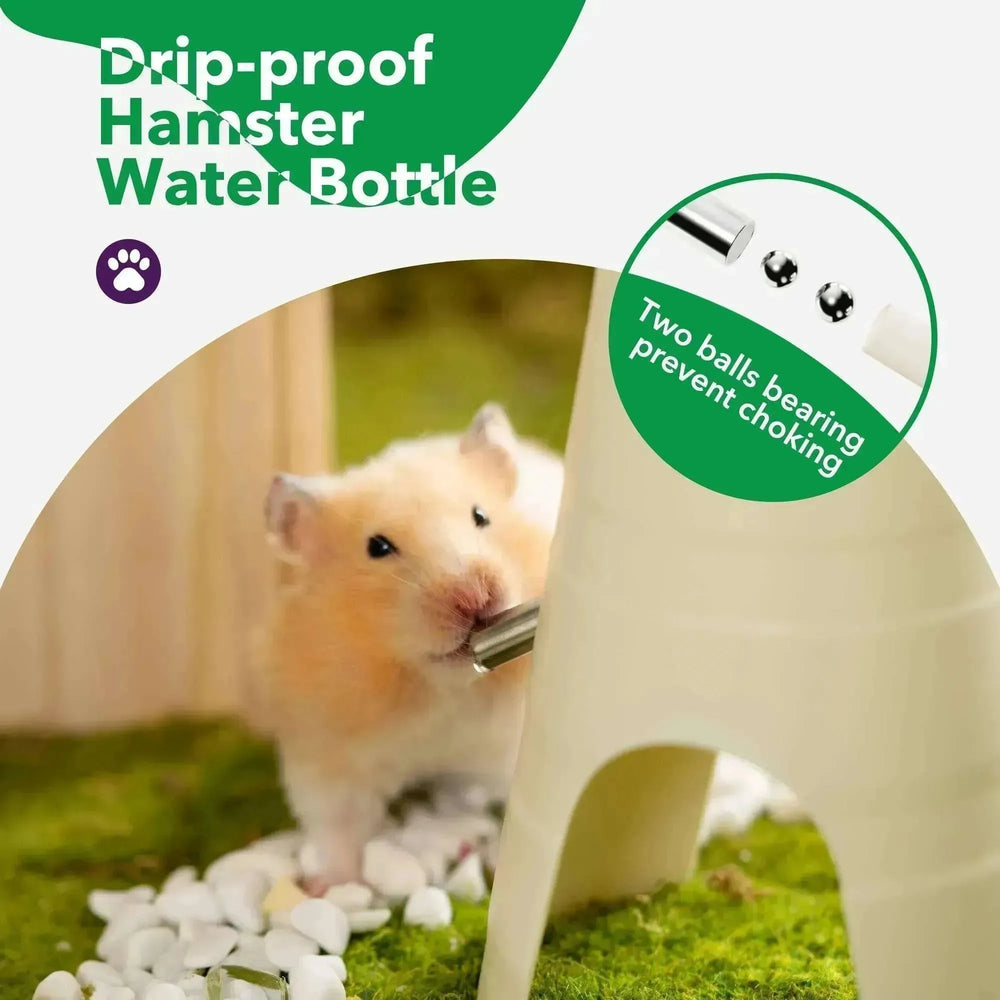 Botella de Agua para Hámster + Soporte y Escondite: 150ml - EX-STOCK CANADA