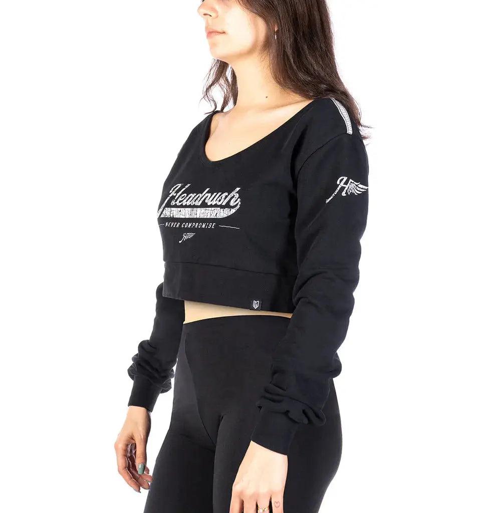 Sweat-shirt court à col en V Headrush Angel WingsEX-STOCK Canada