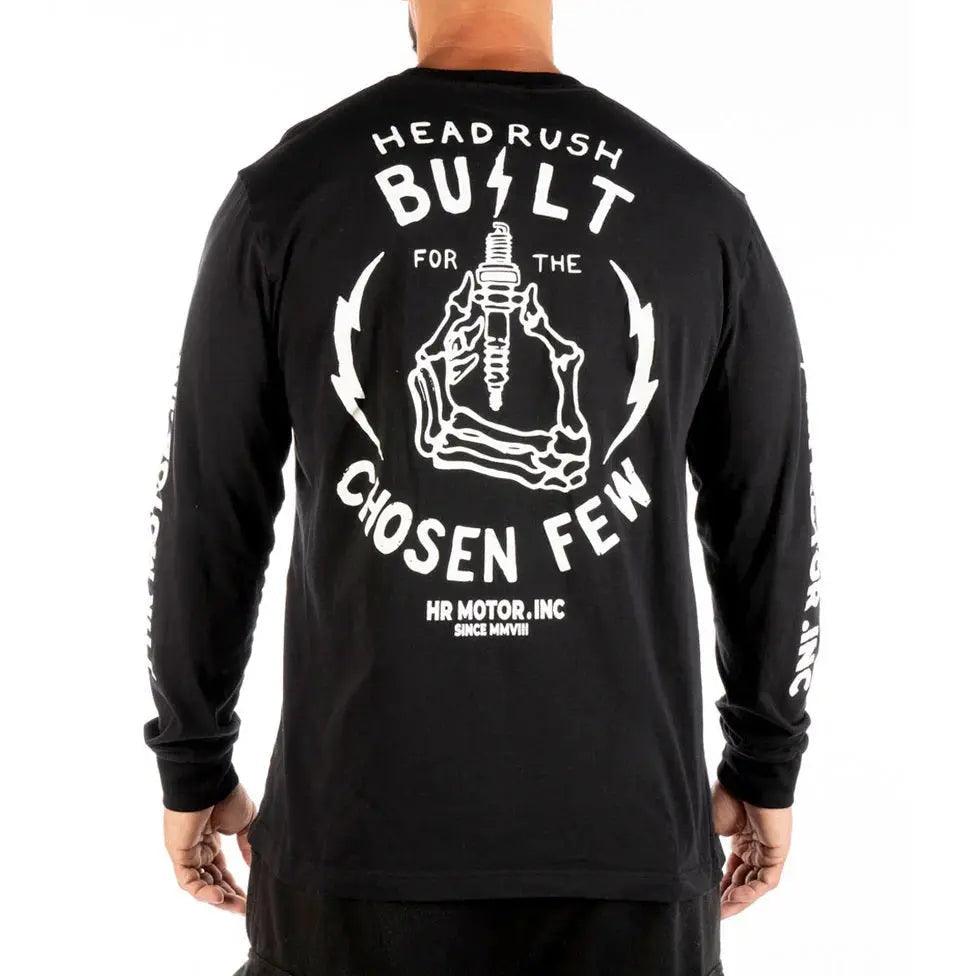 Maglietta a maniche lunghe da uomo Headrush "Built for the Chosen Few"EX-STOCK Canada